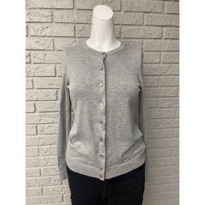 Charter Club Women Gray Long Sleeve Sweater Size S